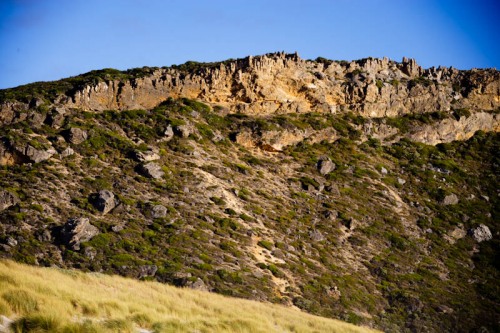 Rock forms over Salmon Beach