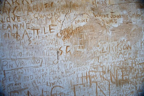 Inside ruins at Lynton